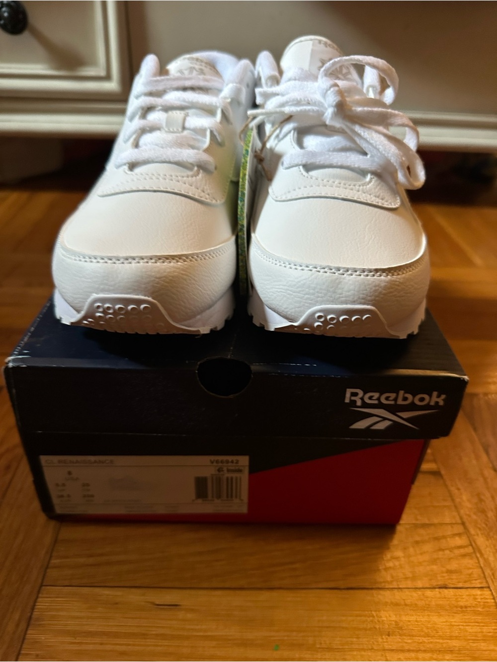 Reebok Women’s Classic White Lace-Up Sneakers